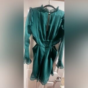 Elegant Teal Mini Dress